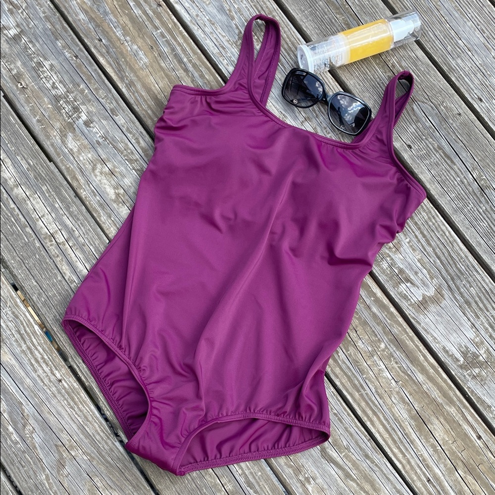 Lands' End Tugless Tank Swimsuit
